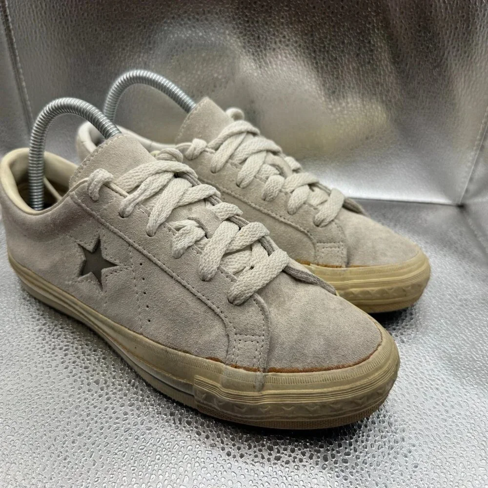 Size 5 Converse One Star Pro Low Top Made in USA Beige‎ Suede Womens Shoes